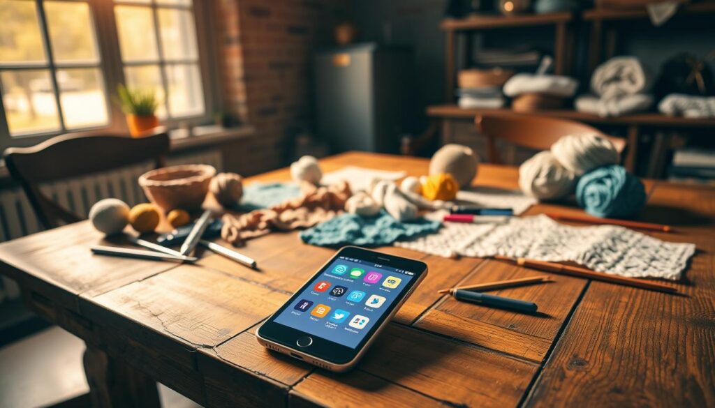 escolher app crochê