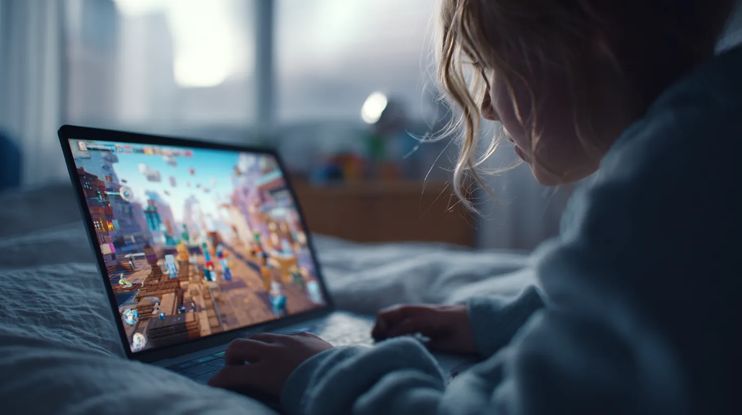 Mejores Juegos De Roblox En 2026 Ranking Actualizado Top Space.race Realistic Scene Of A Teenager Playing Roblox On A 737f3afb 0bd4 4137 Afc2 3.webp