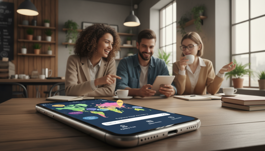 Funcionalidades do App para Descobrir Origens