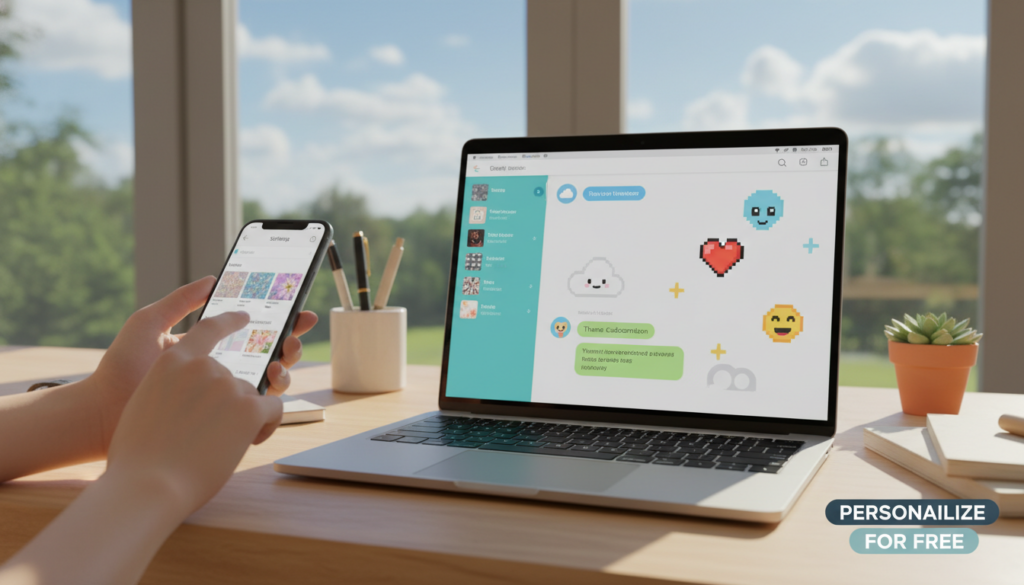 Personalização de aplicativos de mensagens com apps gratuitos