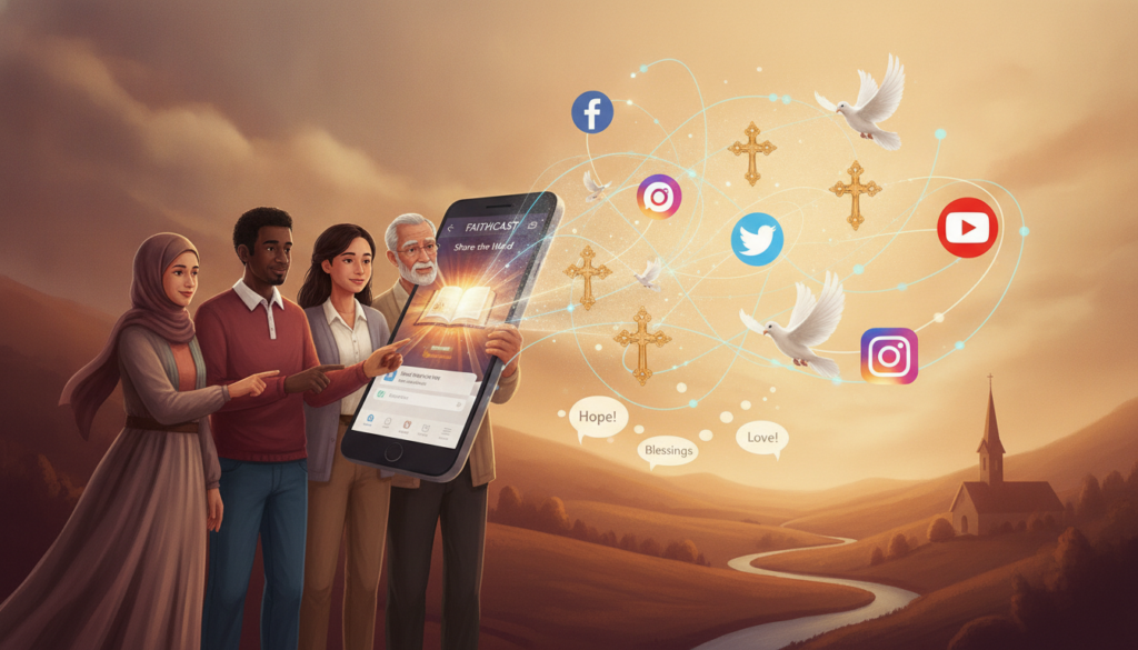 Integração dos Apps com Redes Sociais para Espalhar a Palavra