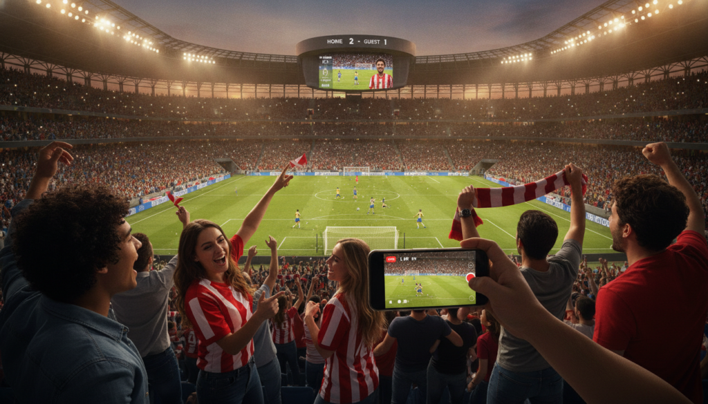 Vídeo no estádio Vídeo no estádio