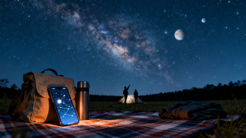 Identificar estrelas e planetas com o celular