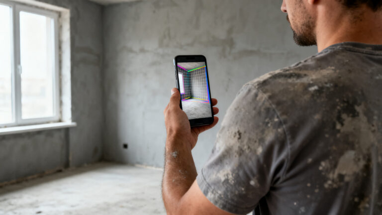 App de planta baixa pelo celular para mostrar ao cliente